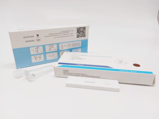 Bộ dụng cụ thử nghiệm ISO 13485 Colloidal Gold Covid 19 Gói tự kiểm tra