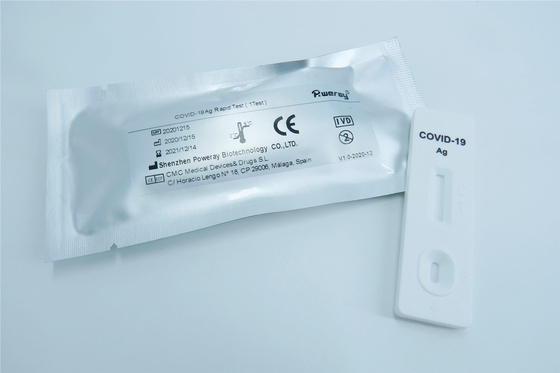 Được chứng nhận ISO 15 phút Bộ xét nghiệm nhanh Covid 19 Bộ dụng cụ kiểm tra kháng nguyên nước bọt Độ nhạy cao
